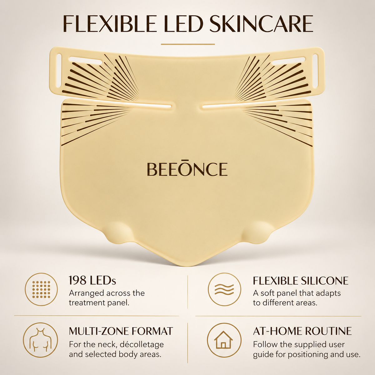 Beeonce™ 198-LED Flexible Face & Body Mask