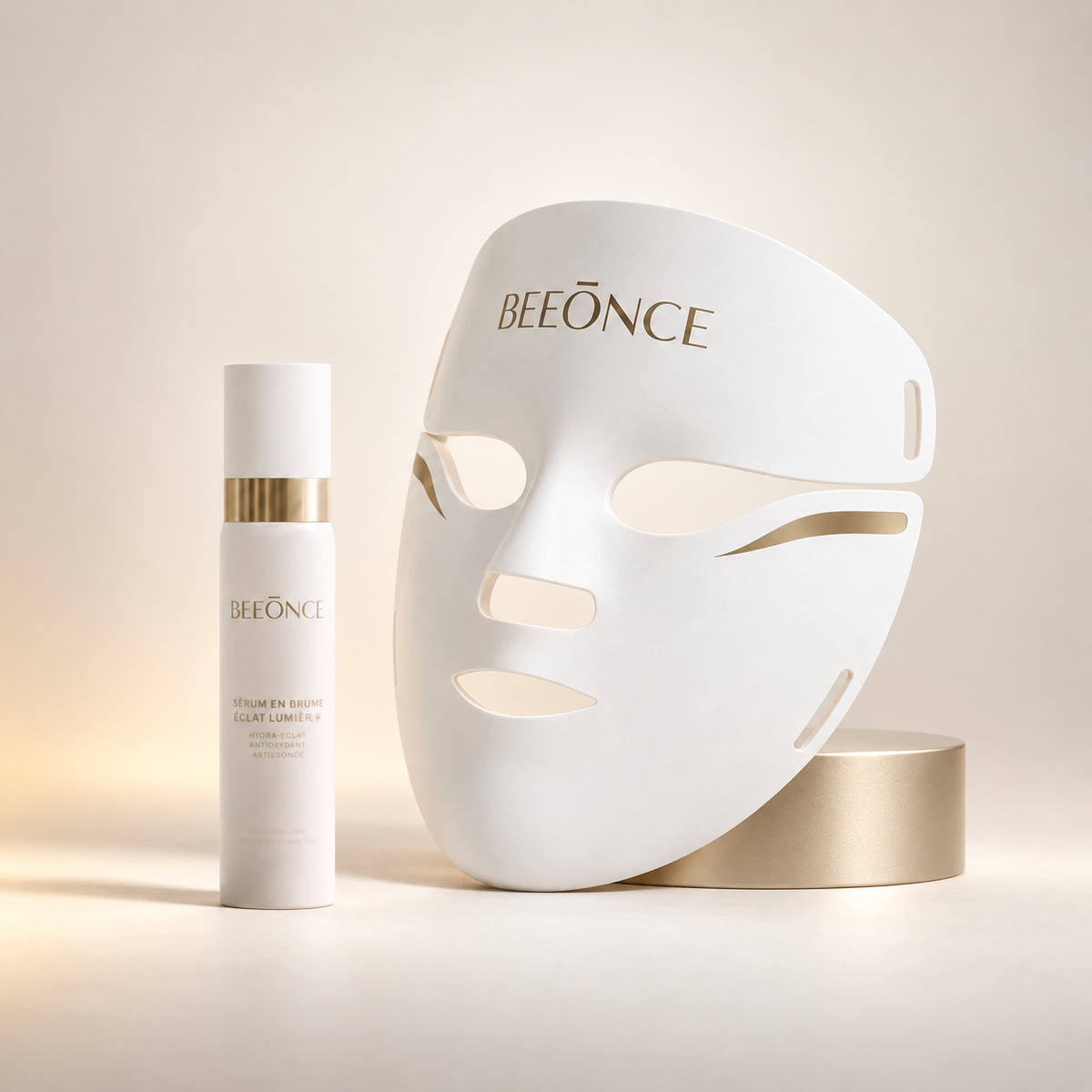 Beeonce™ 252-LED Face Mask & Radiance Mist Duo