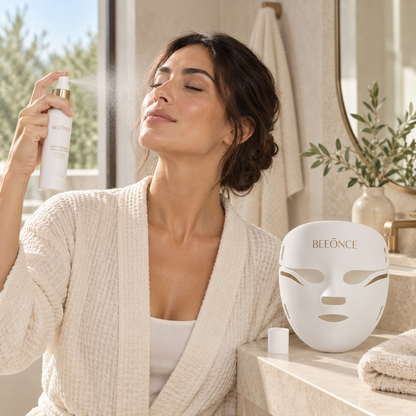 Beeonce™ 252-LED Face Mask & Radiance Mist Duo