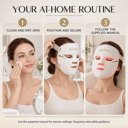 Beeonce™ 252-LED Red & Near-Infrared Face Mask