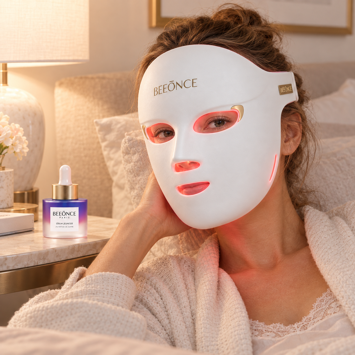 Beeonce™ 600-LED Face Mask & Copper Peptide Serum Duo