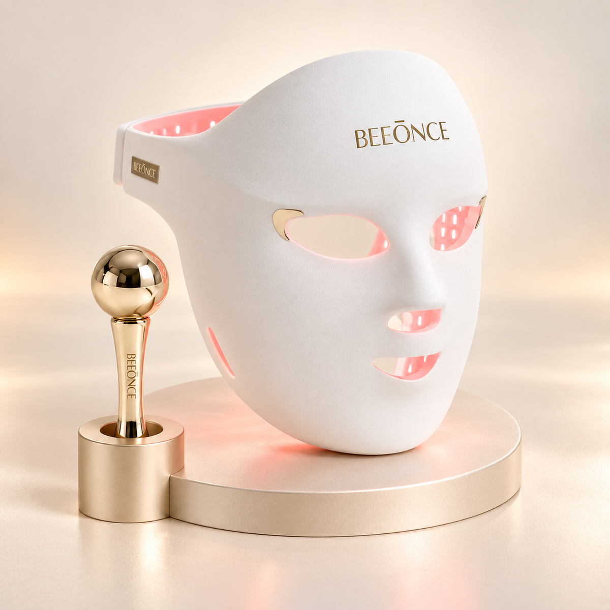 Beeonce™ 600-LED Face Mask & Cryo Cooling Sphere Duo