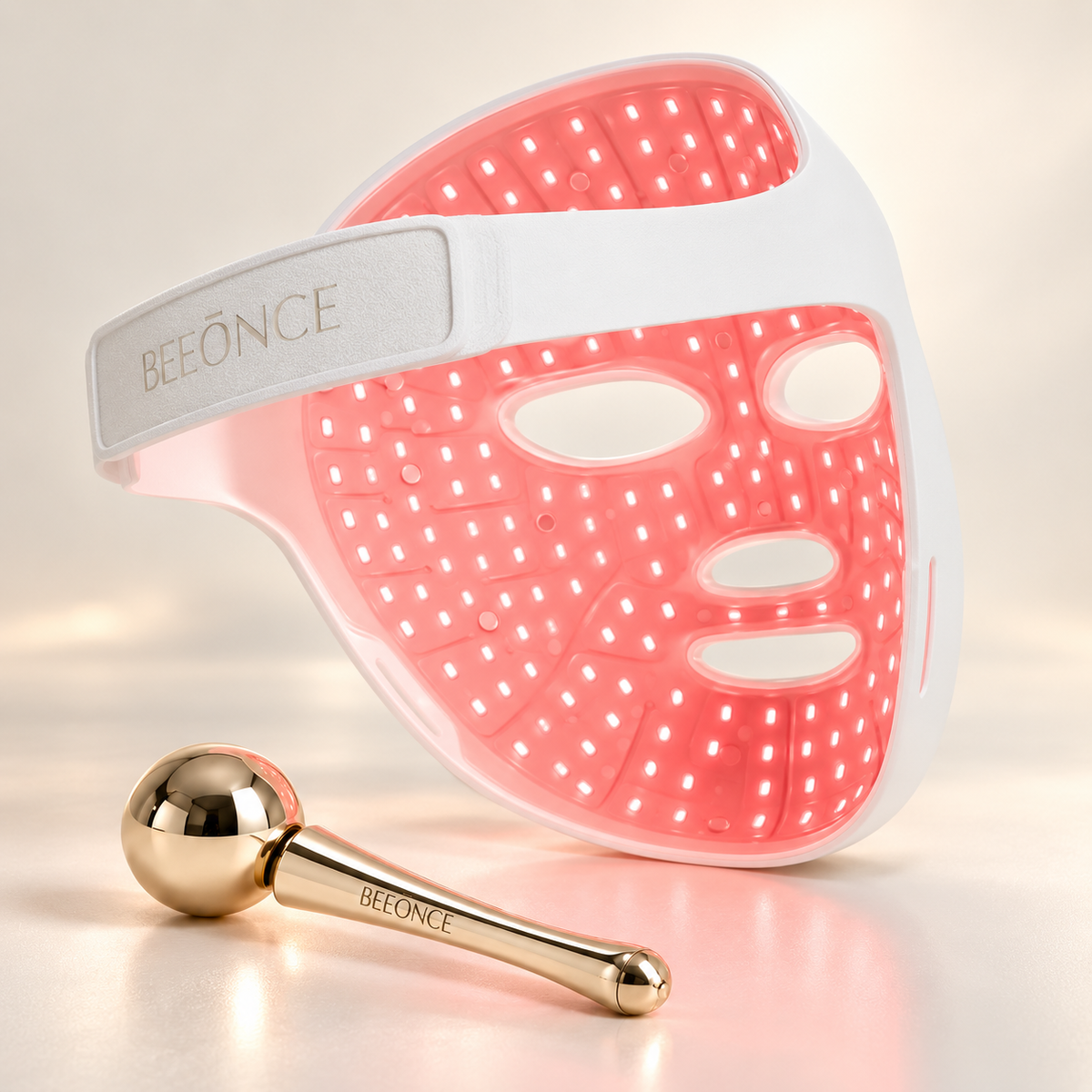 Beeonce™ 600-LED Face Mask & Cryo Cooling Sphere Duo