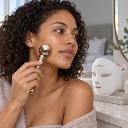 Beeonce™ 600-LED Face Mask & Cryo Cooling Sphere Duo