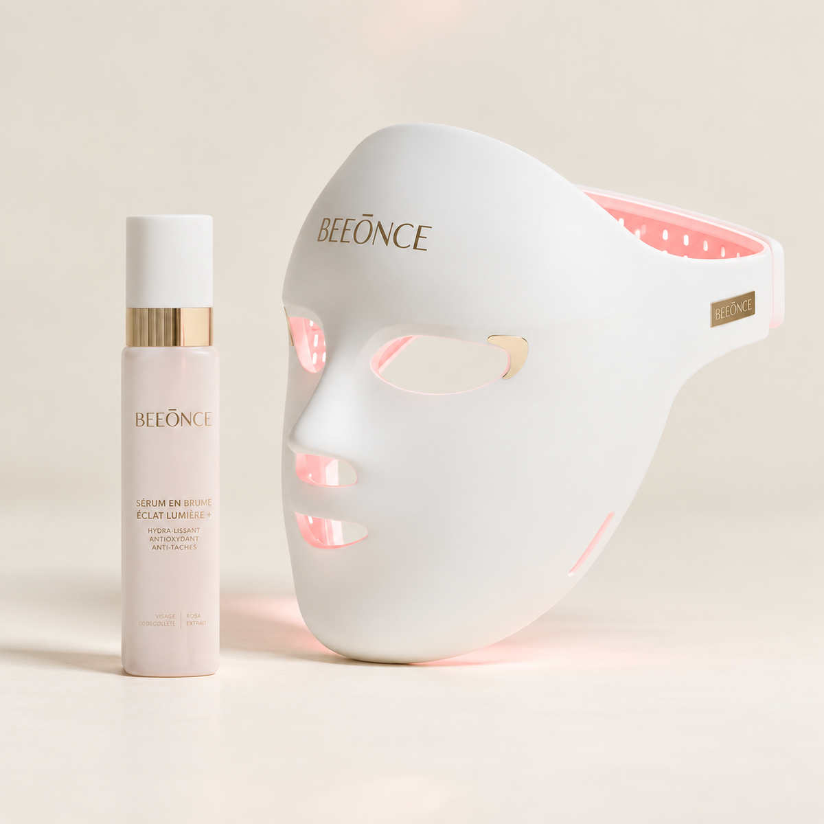 Beeonce™ 600-LED Face Mask & Radiance Mist Duo