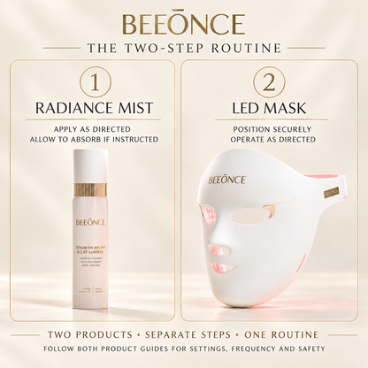 Beeonce™ 600-LED Face Mask & Radiance Mist Duo