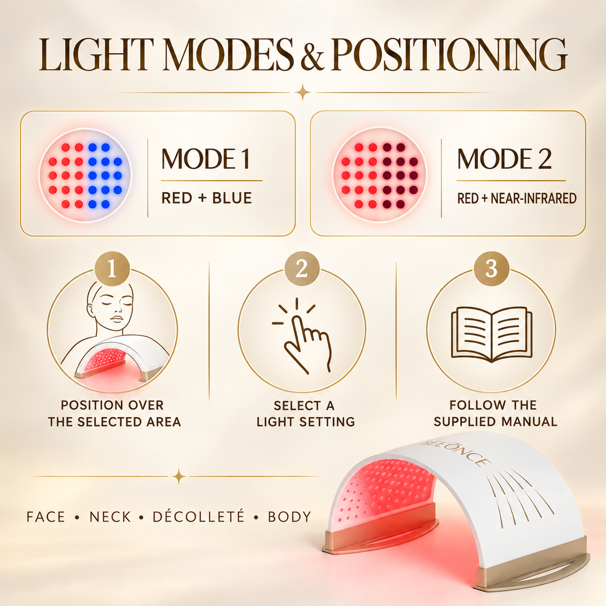 Beeonce™ 780-LED Face & Body Care Dome