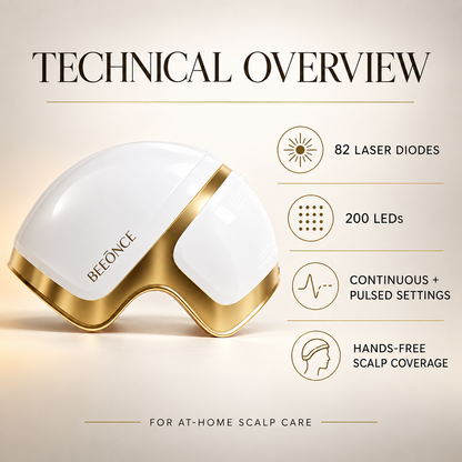 Beeonce™ 82-Laser & 200-LED Scalp Care Helmet